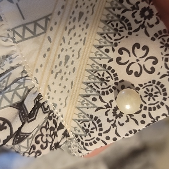 SHEIN PREMIUM Dress Gray and White, Size L - Picture 4 of 4